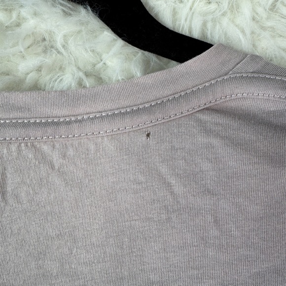 ALL SAINTS Slim Fit T Shirt Mens XL Organic Cotton Short Sleeve Purple Gray - Picture 6 of 8